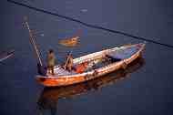 Barque sur le Gange, Varanasi