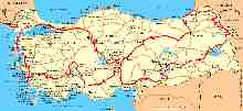 Carte Turquie